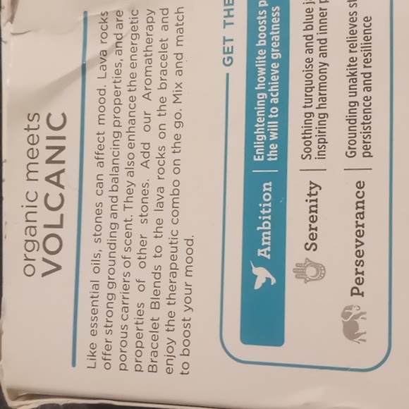 Howlite and lava rock essential oils bracelet .new in box - Picture 6 of 8